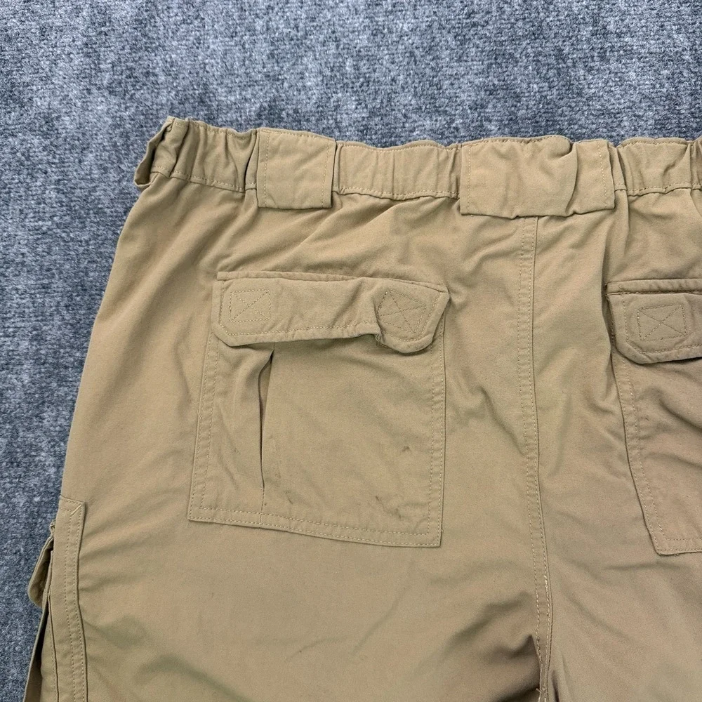 Duluth‎ Trading Co Cargo Shorts Mens 2XL Khaki Nylon Outdoor Utility Hiking